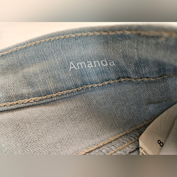 Gloria Vanderbilt Womens Light Wash Amanda Slimming Effect Capri Jeans Size 8 - Picture 5 of 12